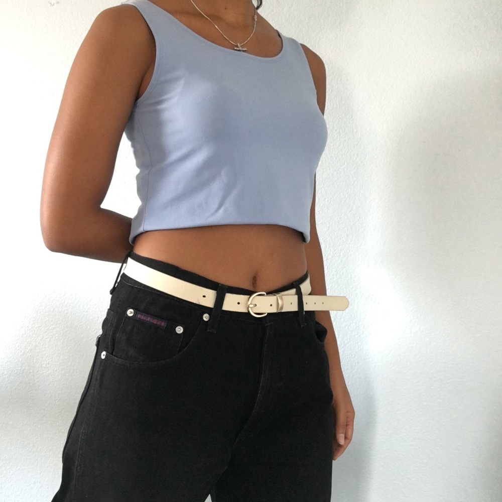 Geoffrey Beene light blue tank top